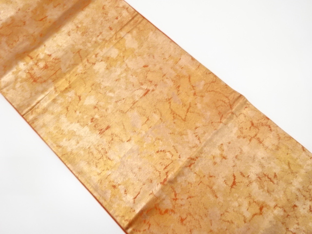 引箔抽象模様模様織出し袋帯